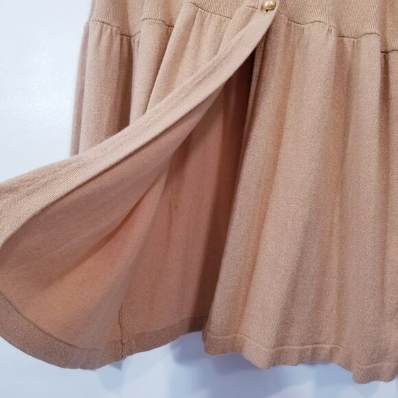 525 America Sparkles Glitters Gold Button Knit Cardigan Top - Picture 9 of 13
